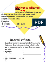 Decimales Finitos e Infinitos