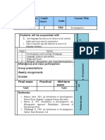 Prerequisit Es Lev El Credit Hours Code Course Title: Final Exam Practical Mid-Term Exam