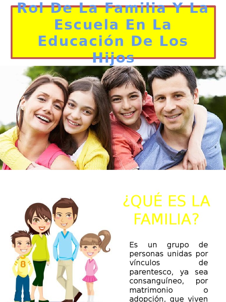 Rol de la Familia y Escuela en Educación | PDF | Familia | Adultos