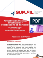 Presentacion Del Seminario SUNAFIL Accidentes de Trabajo Investigacion y Procedimiento de Inspeccion PDF