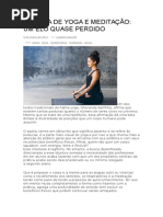 Prática de Yoga e Meditação