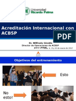 Inducción a La Acreditación ACBSP UPRP