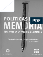 polìticas de la memoria