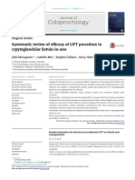 Coloproctology: Systematic Review of Efficacy of LIFT Procedure in Crpytoglandular Fistula-In-Ano
