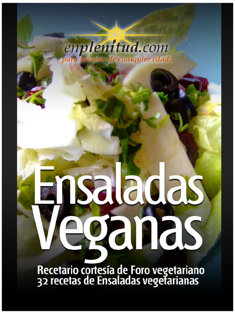 Recetas Veganas del Foro Vegetariano | PDF | Vinagreta | ensalada