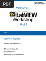 LabVIEW Workshop Presentation