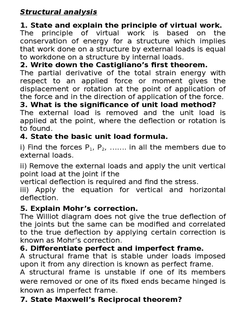 Structural Analysis | PDF