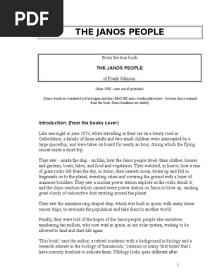 The Janos People Hypnosis Time