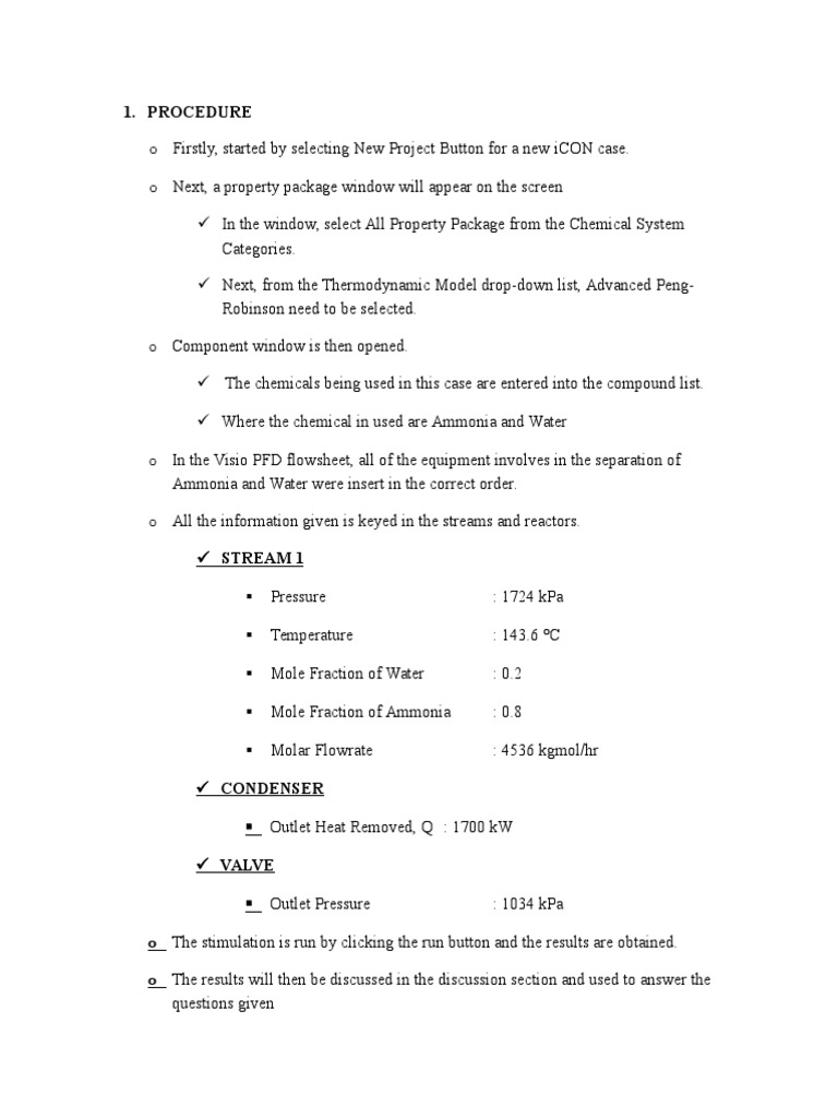Report Simulation Lab 1 | PDF | Distillation | Chemical Process Engineering