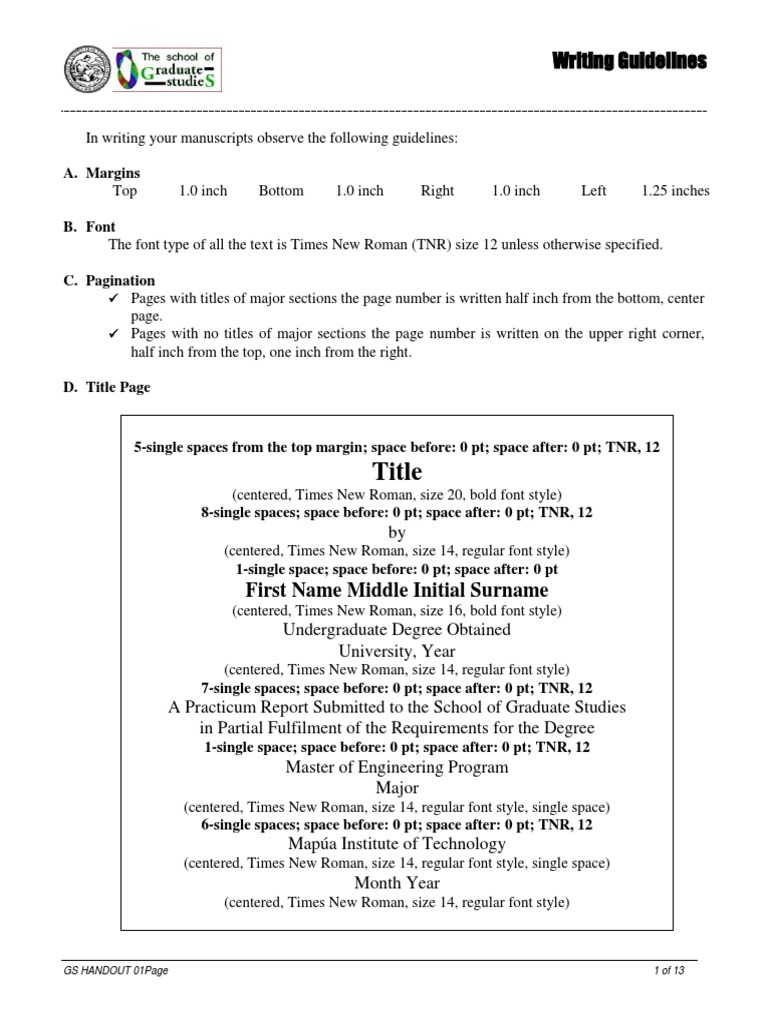GS Writing Guidelines for Manuscripts | PDF | Paragraph | Abstract ...