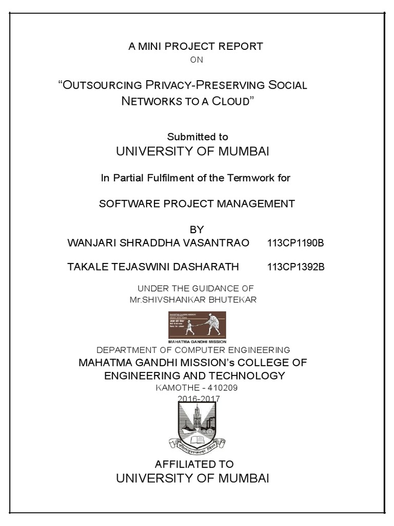 Outsourcing Privacy in Cloud Networks | PDF | Risk Management | Science ...