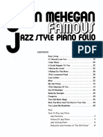 MEHEGAN Folio Famous Jazz Style Piano