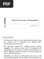 Fresh Concrete - Workability PDF