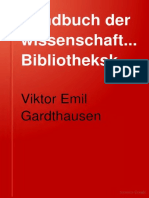 Gardthausen, Handbuch Der Wissenschaftlichen Bibliothekskunde (1920)