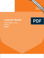 Cambridge Learner Guide For o Level Physics