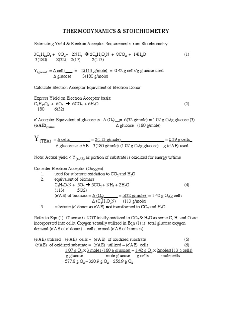 Bie 5810 Thermodynamics Chemical Equilibrium Chemistry