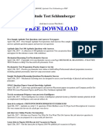 Aptitude Test Schlumberger 2