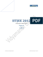 IITJEE 2012: Paper 2 Code 0