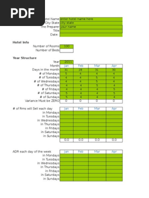 236770602 Hotel Budget Excel Template