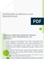 Keterampilan Menjual DAN BERNEGOISASI