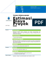 Tugas Estimasi Biaya Proyek - Sebelum UTS