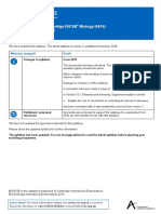 CIE IGCSE Biology 2019 Syllabus Update (344213)