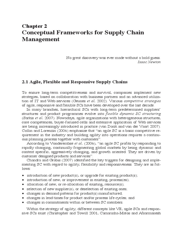 article review on supply chain management pdf