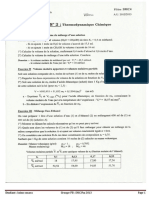 SMC 4 Série 2 Corrigé Thermodynamiquechimie Physique II PDF