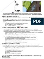 Academic Support and Access Programs