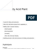 Fatty Acid Plant