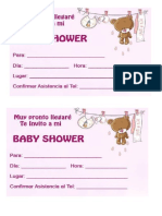 Invitacion Baby Shower