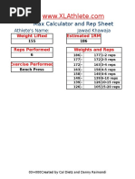 Copy of Max Rep Calculator and Rep Sheet Locked