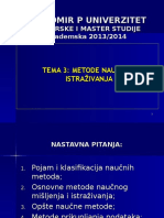 Tema 3 Opste Metode Naucnog Saznanja i Misljenja