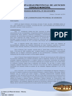 Ordenanza Municipal N°  003-INAFECTACION DE TRIBUTOS