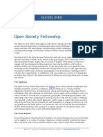 Open Society Fellowship Guidelines 20160610 PDF