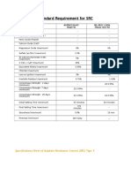 Standard Requirement For SRC: Property ASTMC150-07 (Type V) BS 4027 1996 (Class 42,5 R)