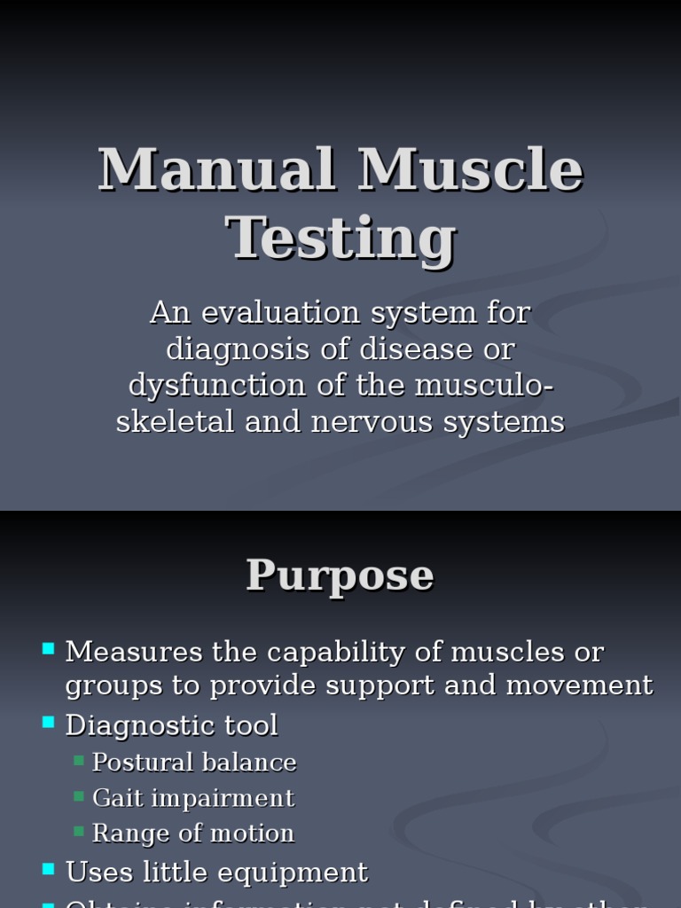 Manual Muscle Testing Overview | PDF | Anatomical Terms Of Motion | Foot