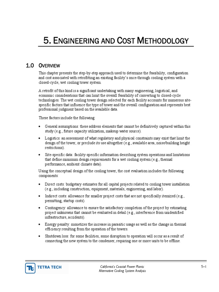 Coastal Power Plant Cooling Retrofit Analysis | PDF | Reclaimed Water ...
