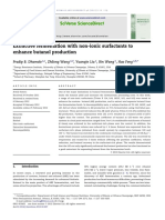 Extractive fermentation with non-ionic surfactants to enhance butanol production