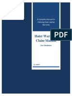 Haier Warranty Claim Manual Revised PDF