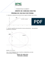 Exámenes Cálculo Vectorial Unidad 1