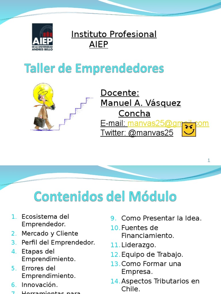 Taller de Emprendedores | PDF | Mercado (economía) | Marketing