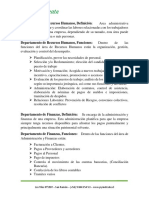 Departamentos de Una Empresa PDF