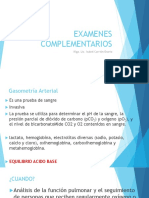 Examenes Complementarios Paciente Critico