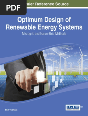 Shinya Obara Optimum Design Of Renewable Energy Systems
