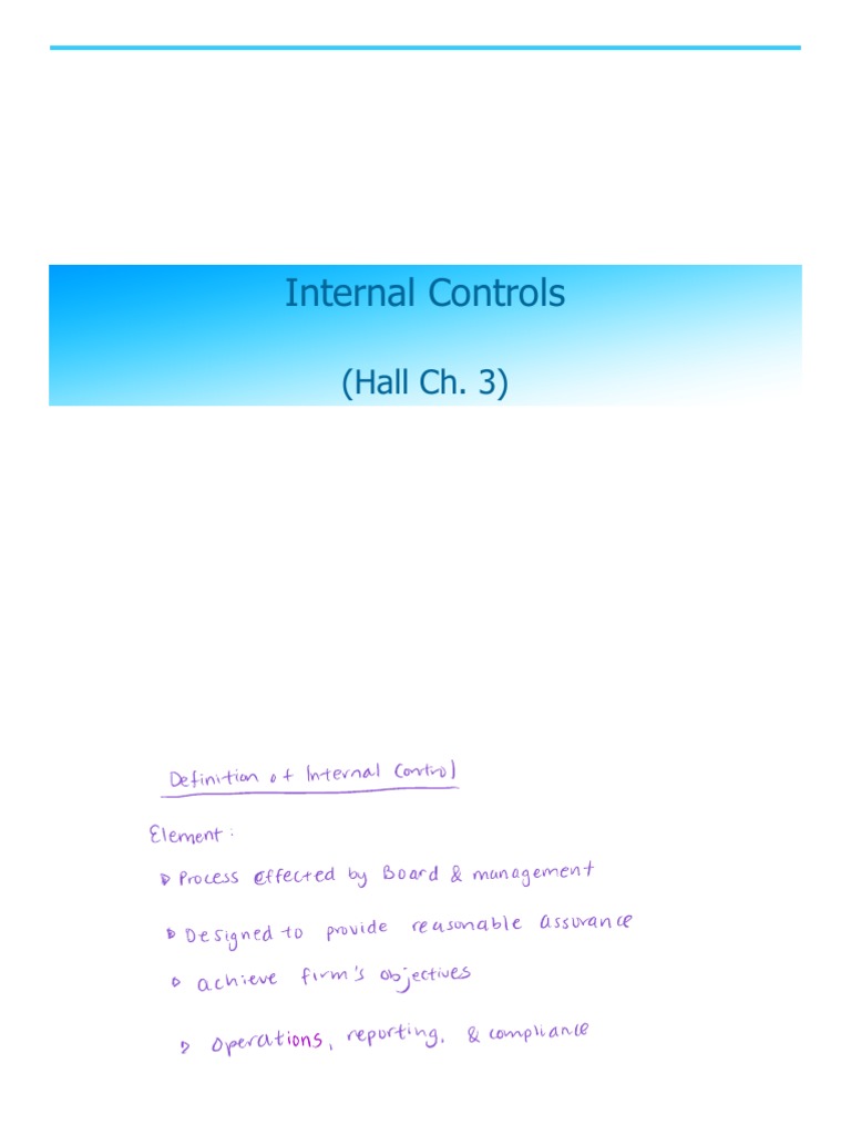 12 13InternalControl Class | PDF | Business | Computing