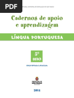 caderno de apoio e aprendizado