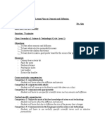 Lesson Plan For Diffusion and Osmosis