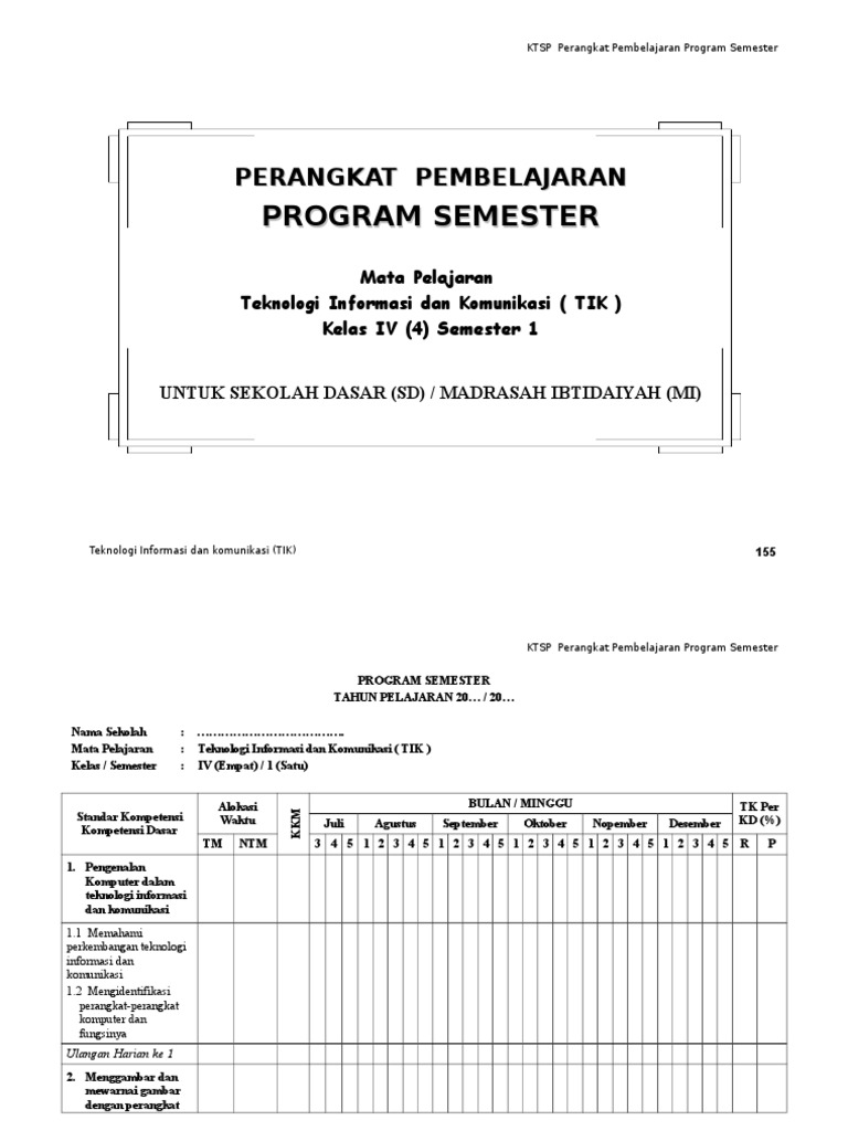 Promes Tik Kelas 4 6
