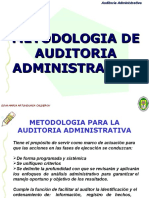 Metodología de auditoría administrativa